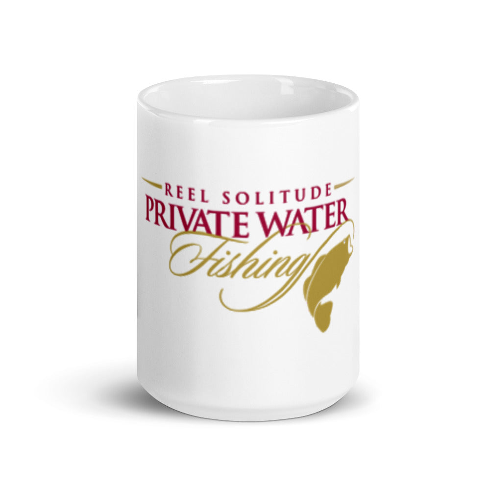 PWF White glossy mug - white